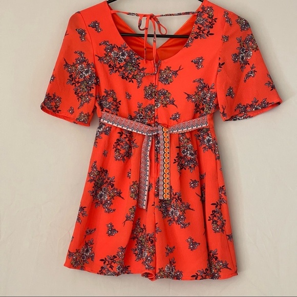 Trixxi Girl Romper Coral size 8 - Picture 8 of 11